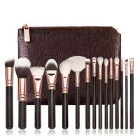 High Quality 15pcs Professional Makeup Brush Set Custom Logo Cream Foundation Applicator